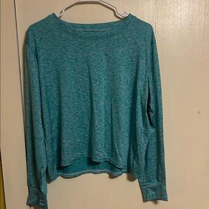 Essentials Teal Long Sleeve Women's Top